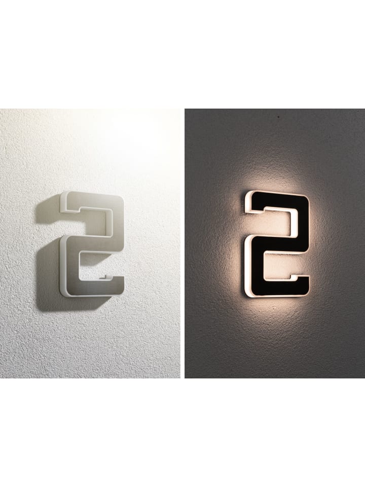 paulmann Solar LED Hausnummernleuchte  Nummer 2 günstig kaufen onesize