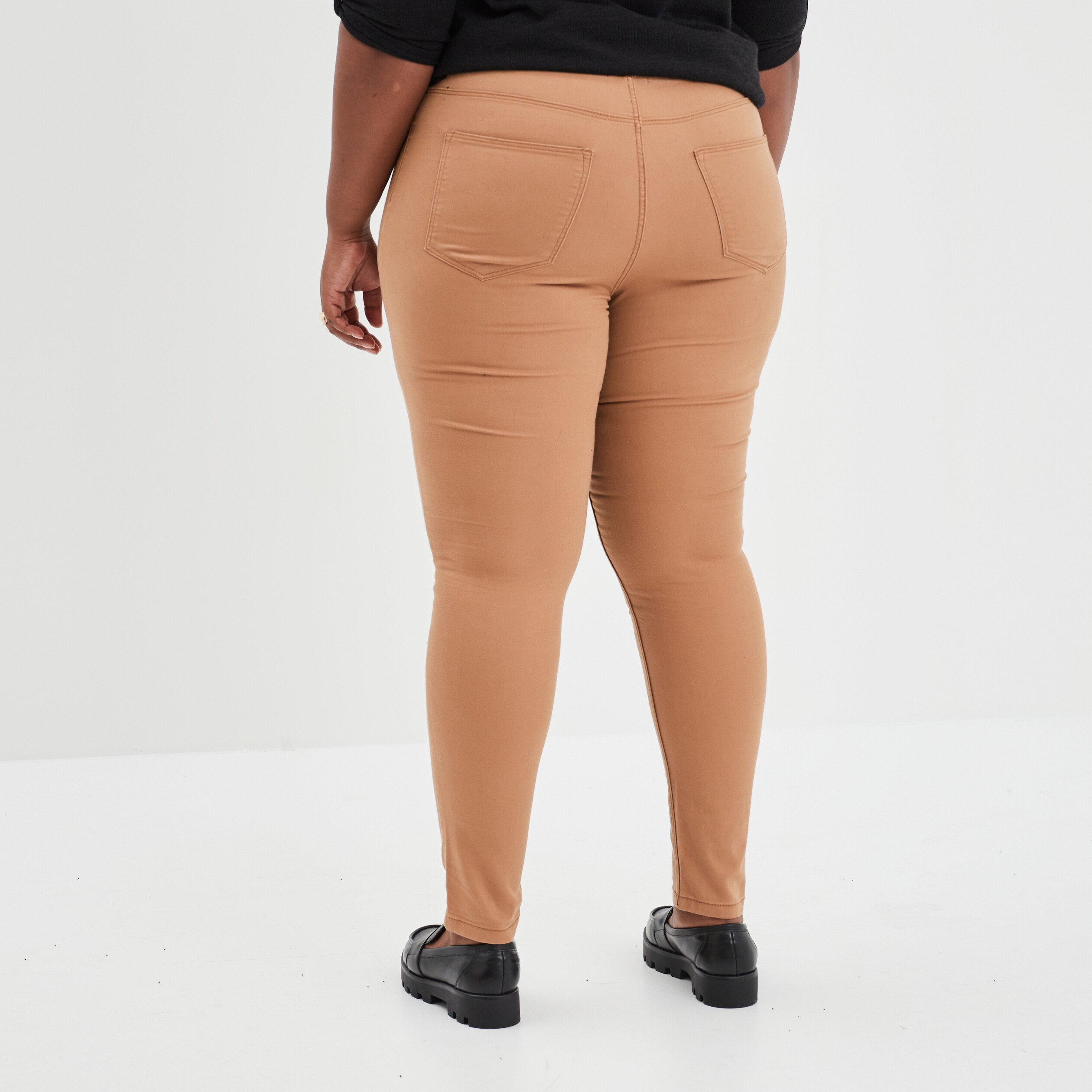 Jegging marron clair femme grande taille | La Halle
