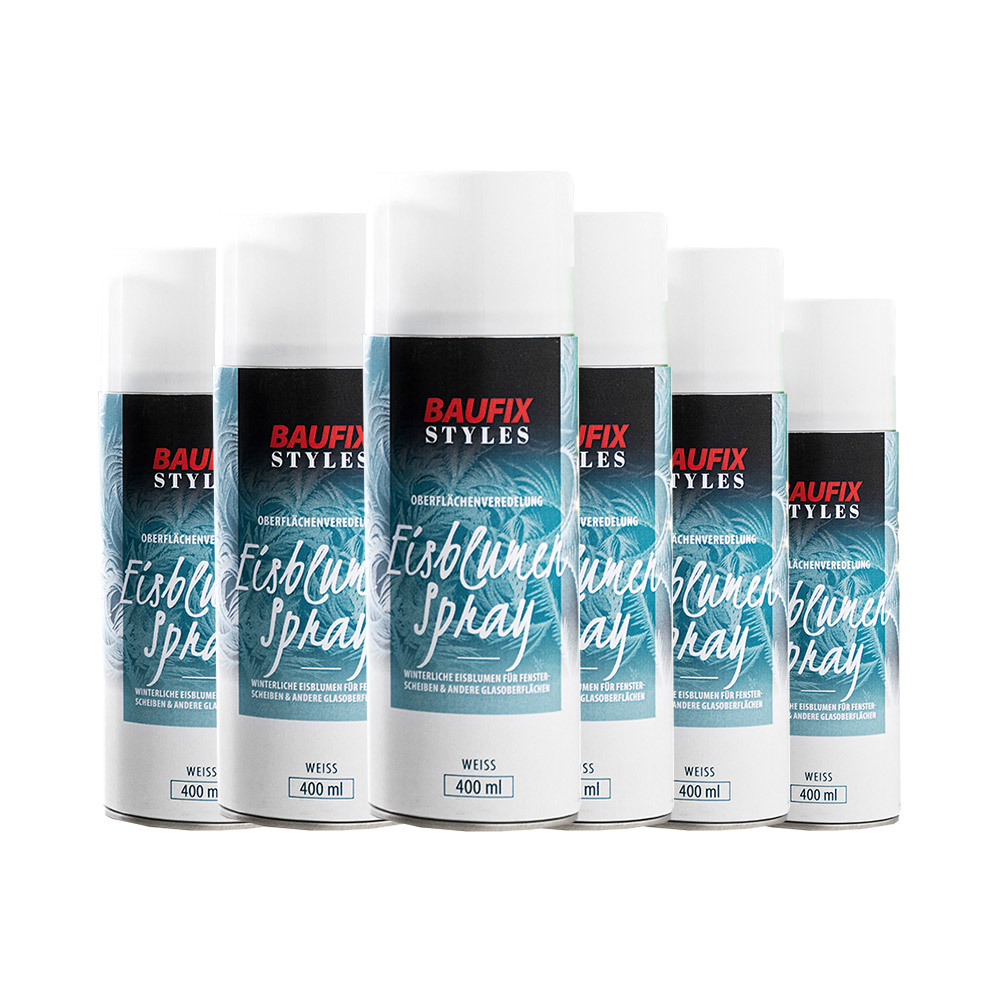 Baufix Styles Designlack, Eisblumenspray - 6er-Set