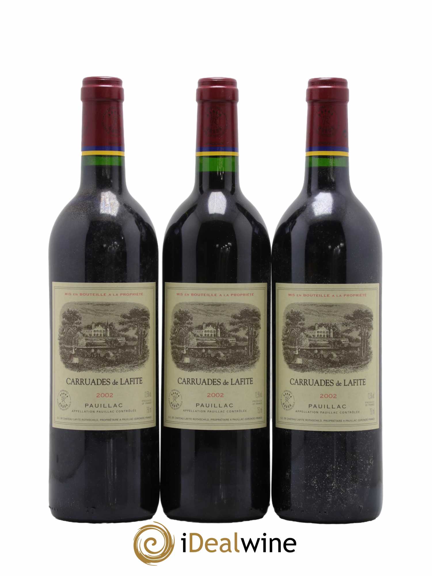 Carruades de Lafite Rothschild Second vin  2002 - Lot de 12 Bouteilles
