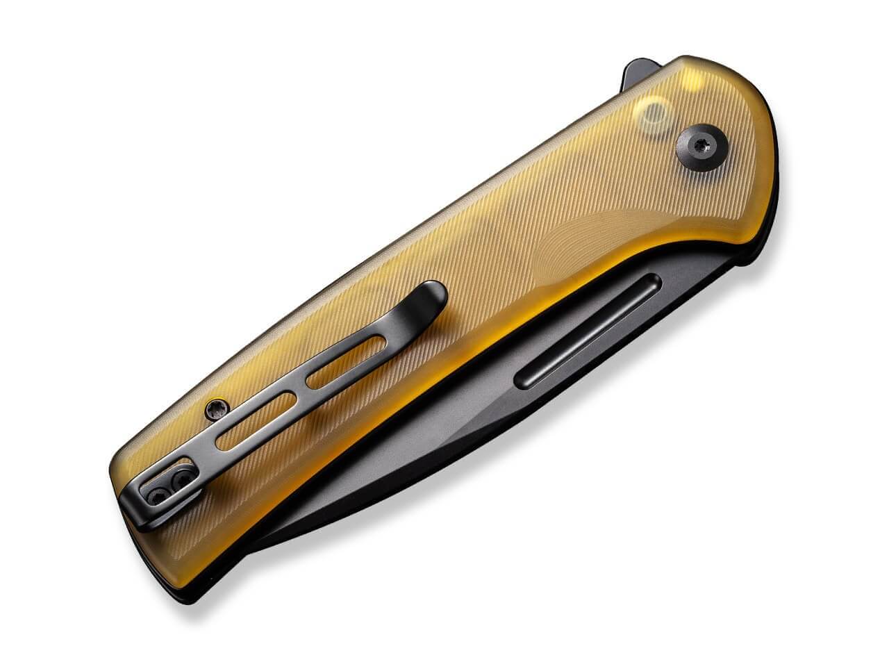 Conspirator Button Lock Ultem Amber & Black