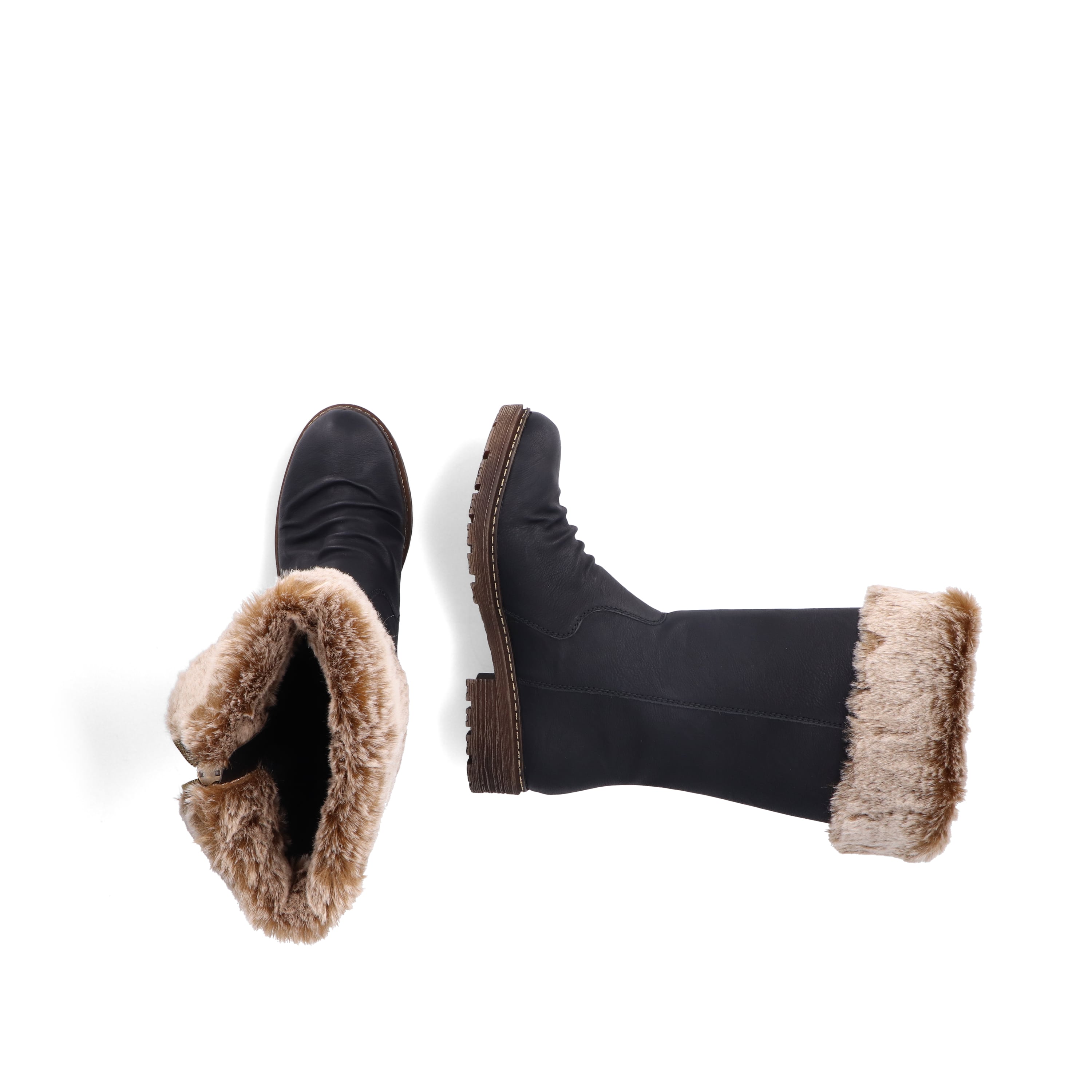 Rieker Damen Hochschaftstiefel nachtschwarz