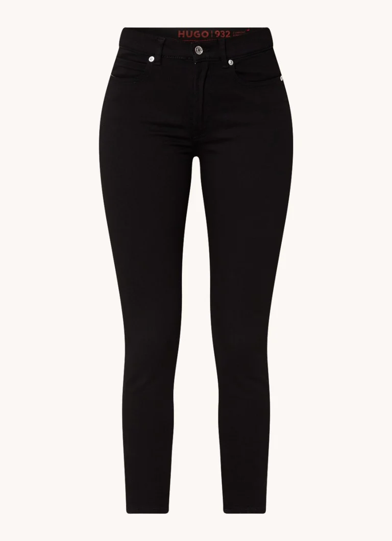 Blugi HUGO BOSS 932 cu talie medie, croială slim, de culoare spălată