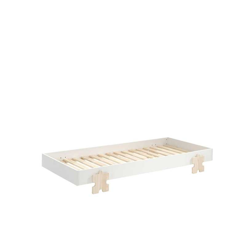 Lit empilable 90x200cm Modulo puzzle blanc