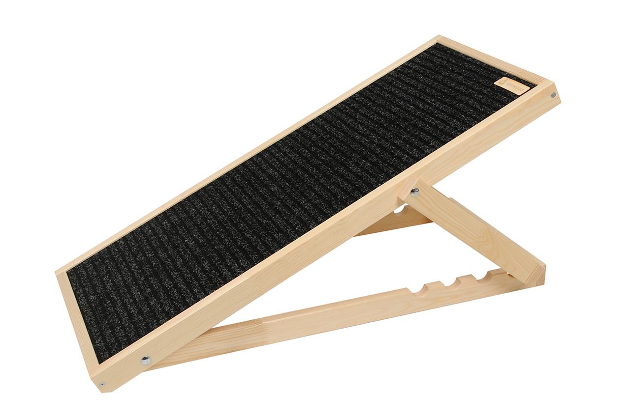 Animood Hunderampe Skipper naturbelassen Hundetreppe
