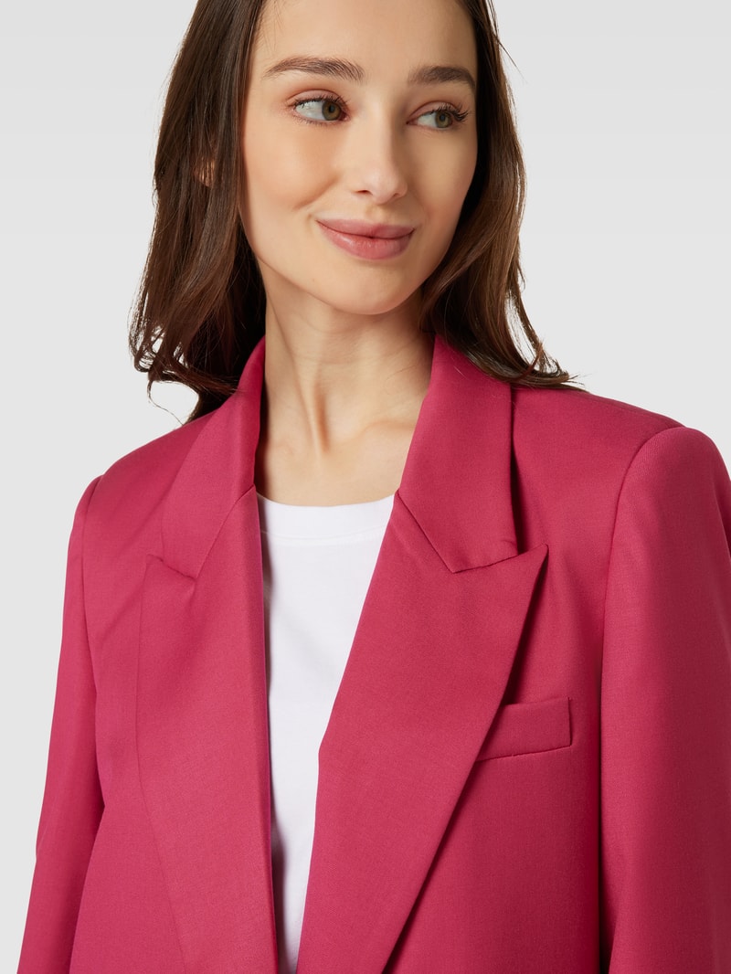 Blazer mit Reverskragen in pink