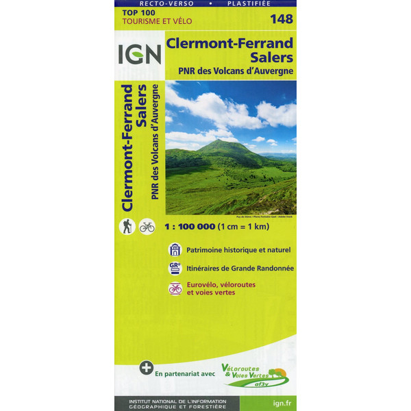 Clermont-Ferrand Salers 1:100 000 - Karte