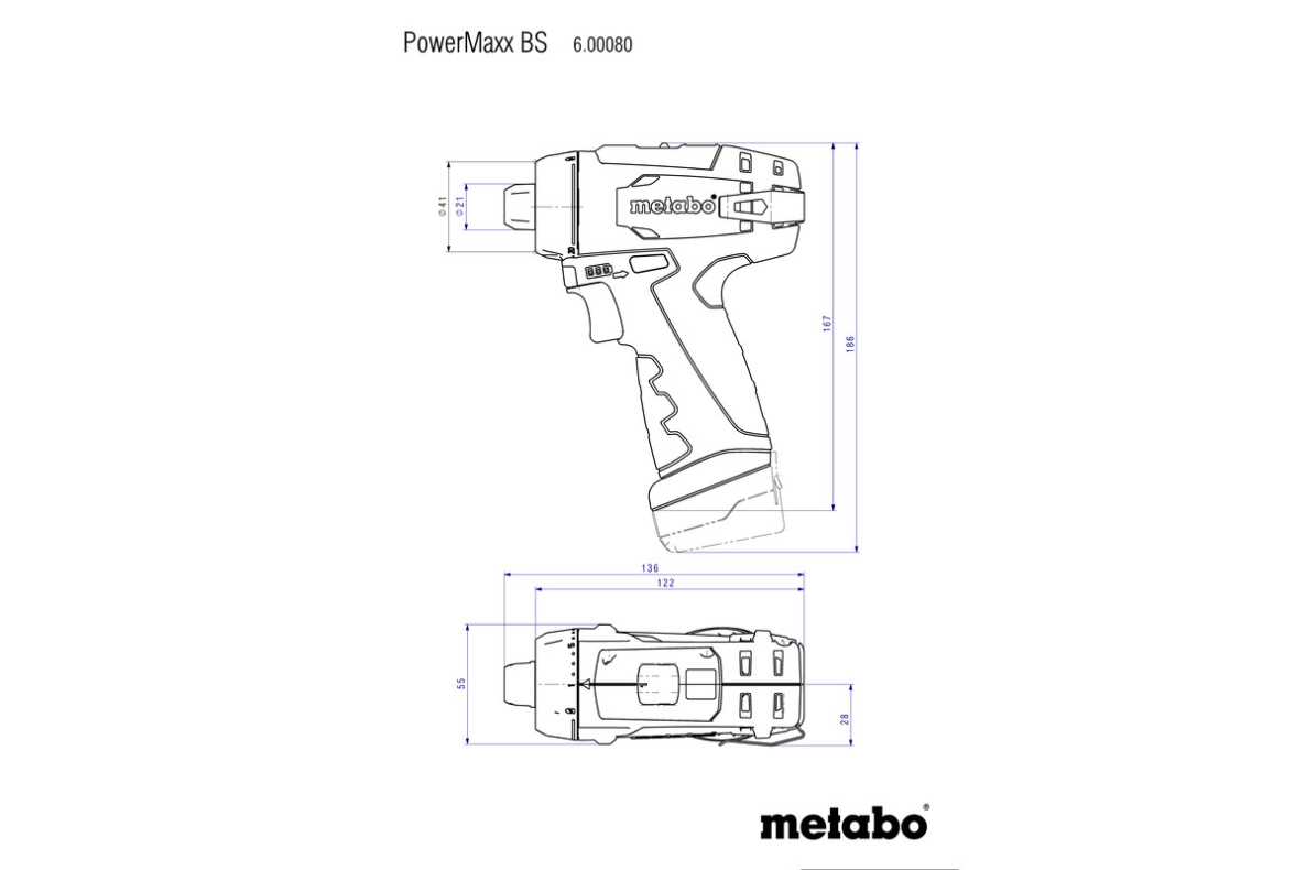 Metabo 600080880 PowerMaxx BS Basic Set akumulatorska bušilica/odvijač 10,8 V 2,0 Ah Li-ion
