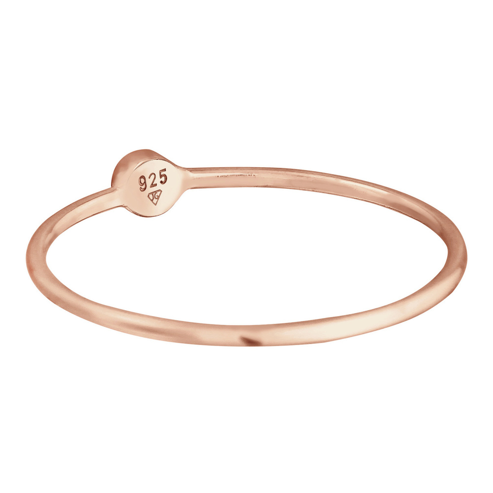 Elli Elli Bague Femmes Empilage Minimaliste Filigrane avec Cristal en Argent Sterling  Bague