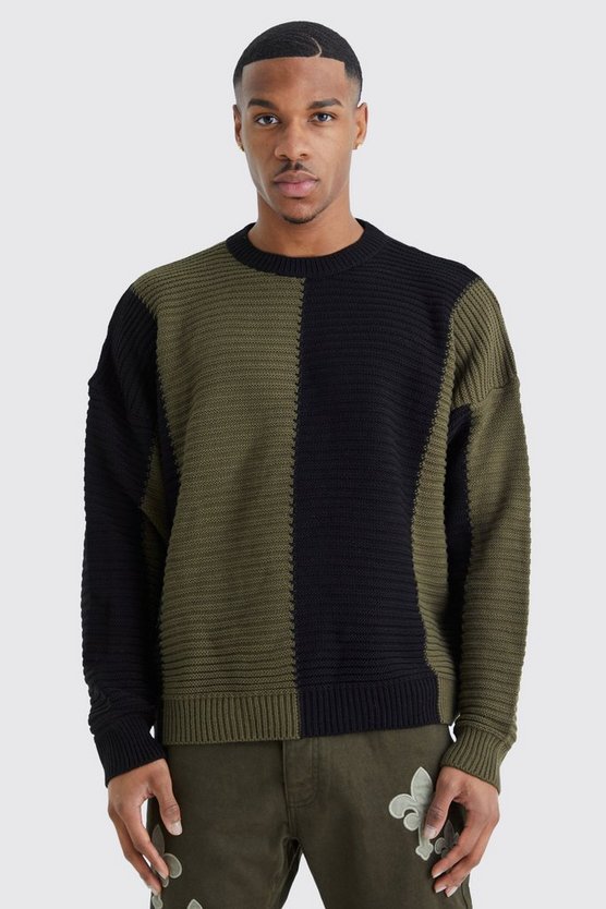 Oversize Colorblock Pullover