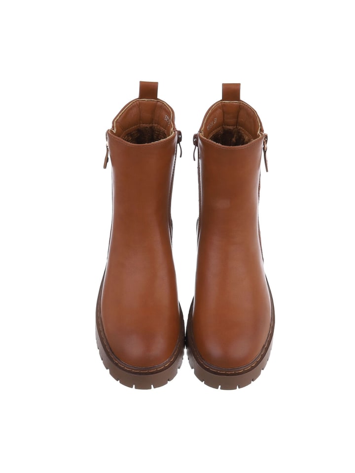 Ital-Design Stiefelette in Camel günstig kaufen