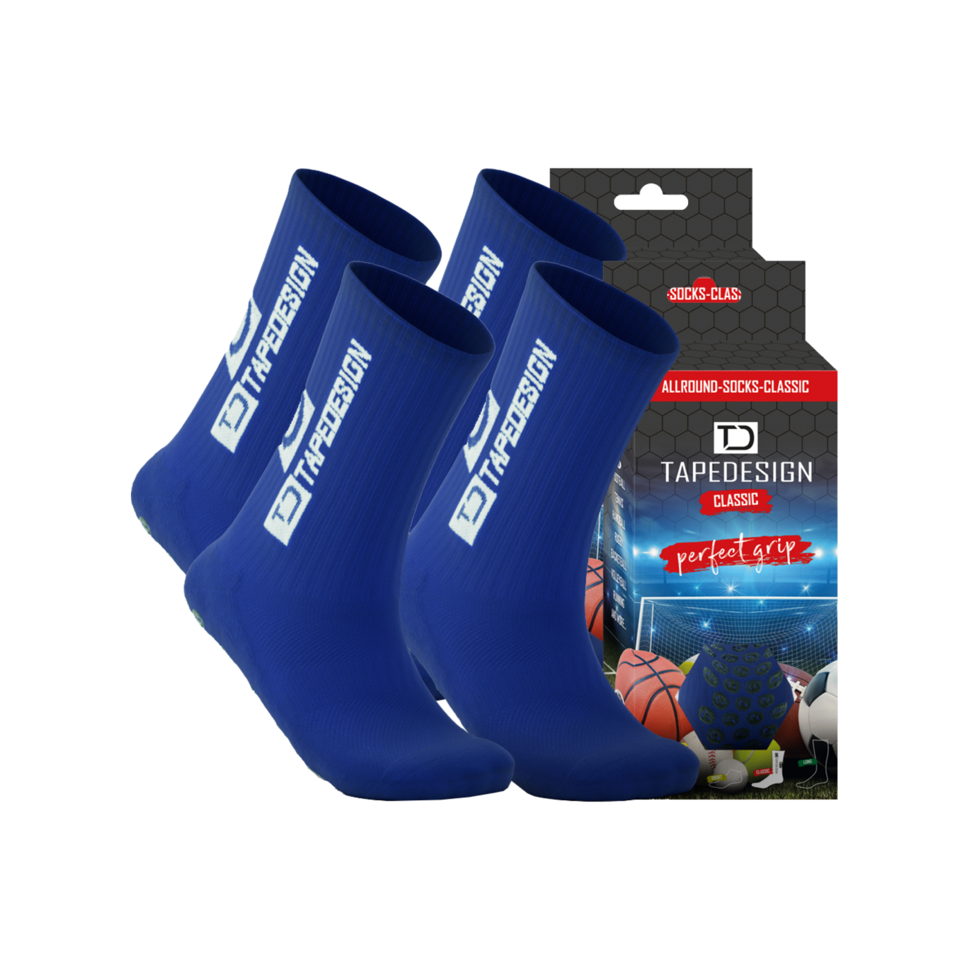 Tapedesign Socks Socken 2er Set Blau F005