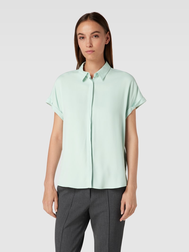 Bluse aus Viskose mit verdeckter Knopfleiste Modell 'ZONJAA' in mint