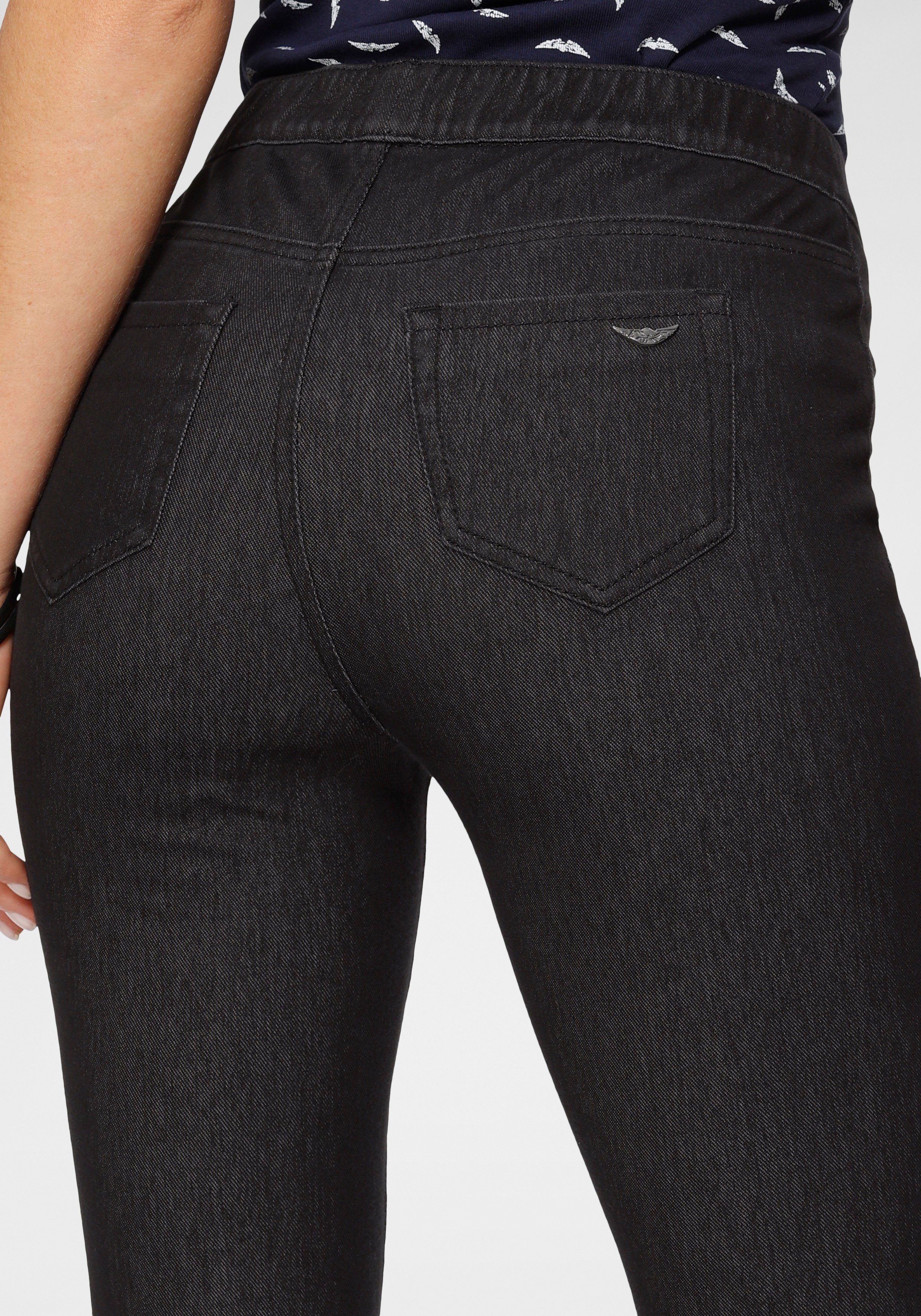 Arizona Jogg Pants High Waist in Denim-Optik