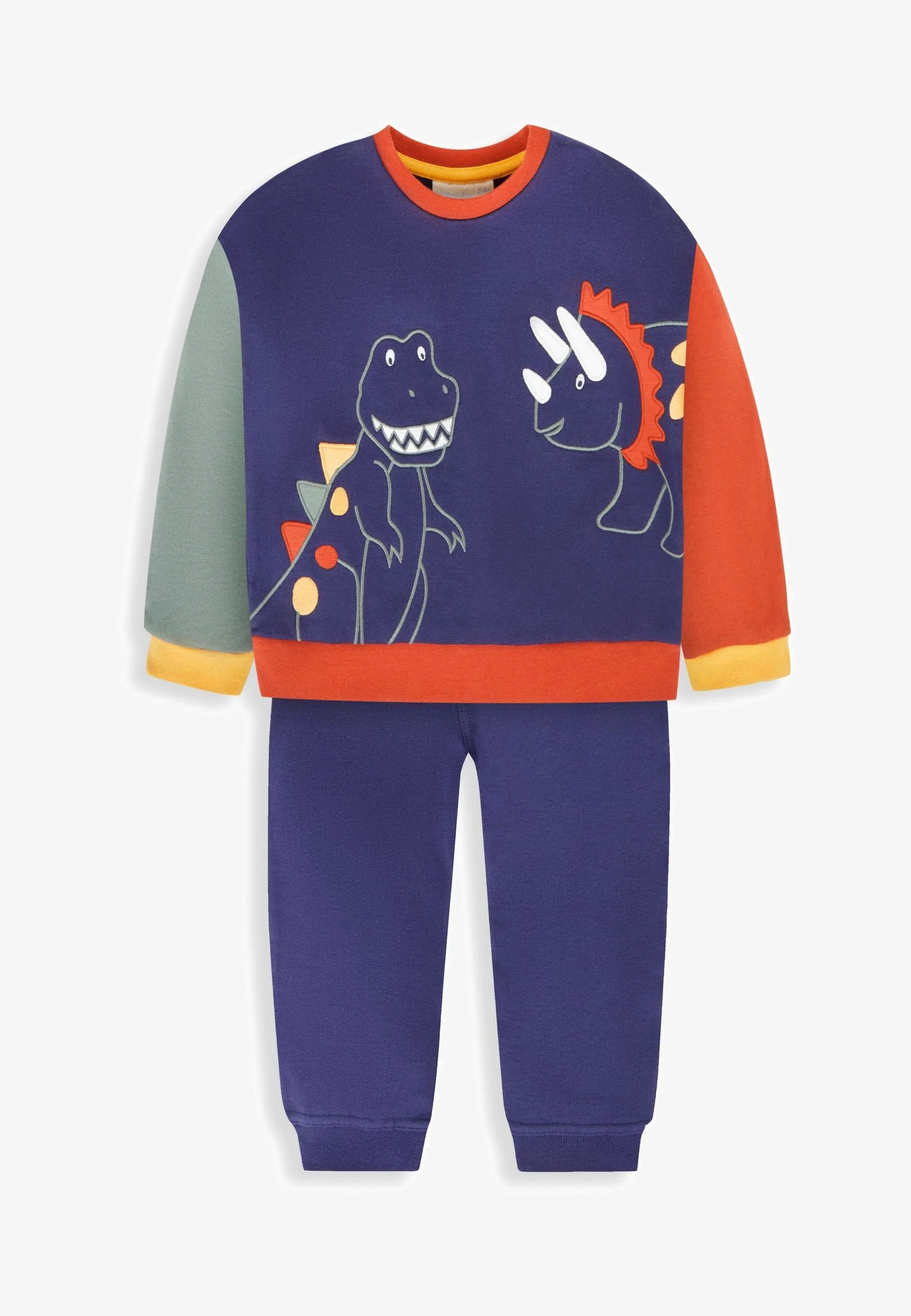 JoJo Maman Bébé 2-PIECE DINO APPLIQUÉ SET - Chándal