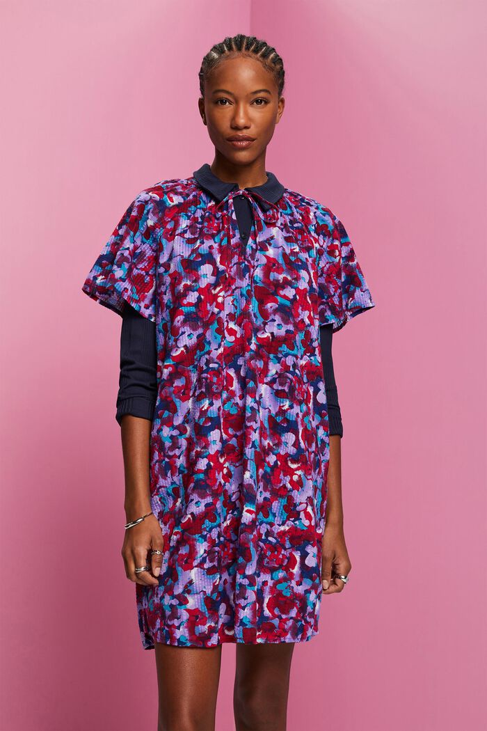 Kleid aus strukturierter Baumwolle