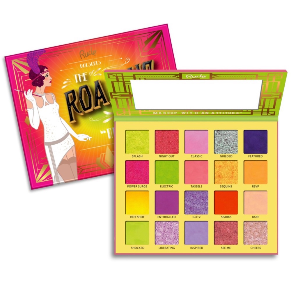 Rude Cosmetics THE ROARING 20’S 20 Fabulous Shadow Palette [Neon] Palette fard à paupières
