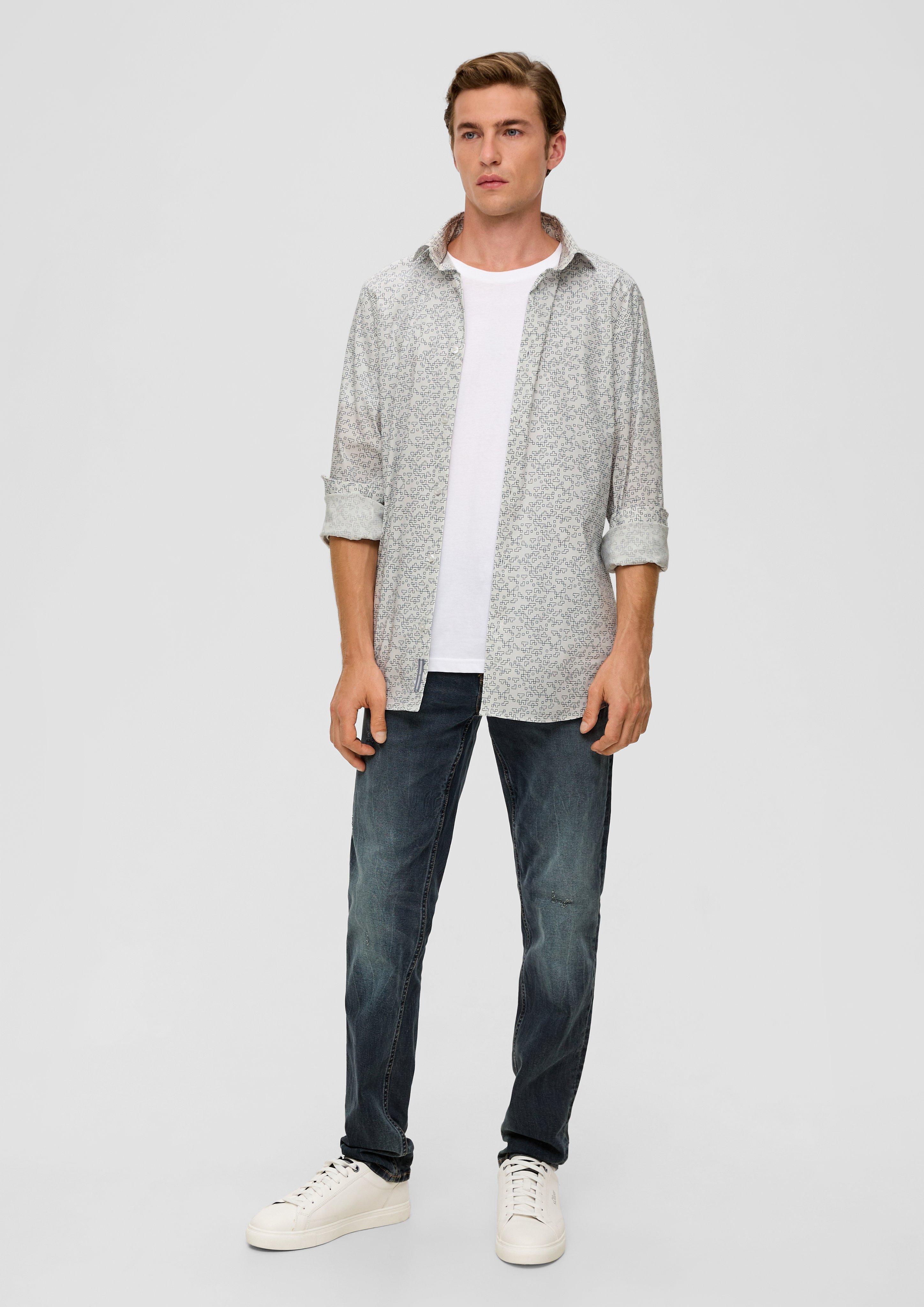 Slim: Hemd aus Baumwollstretch  2133492-01A1