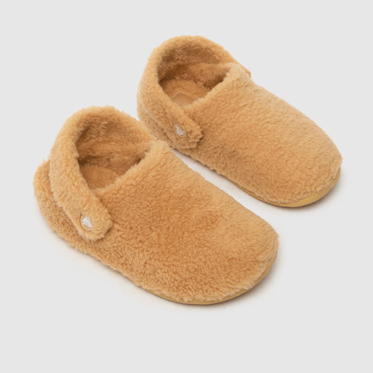 Crocs guldfärgade klassiska Cozzy Junior tofflor
