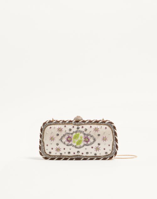 Valentino Garavani Carry Secrets Broderet Minaudiere