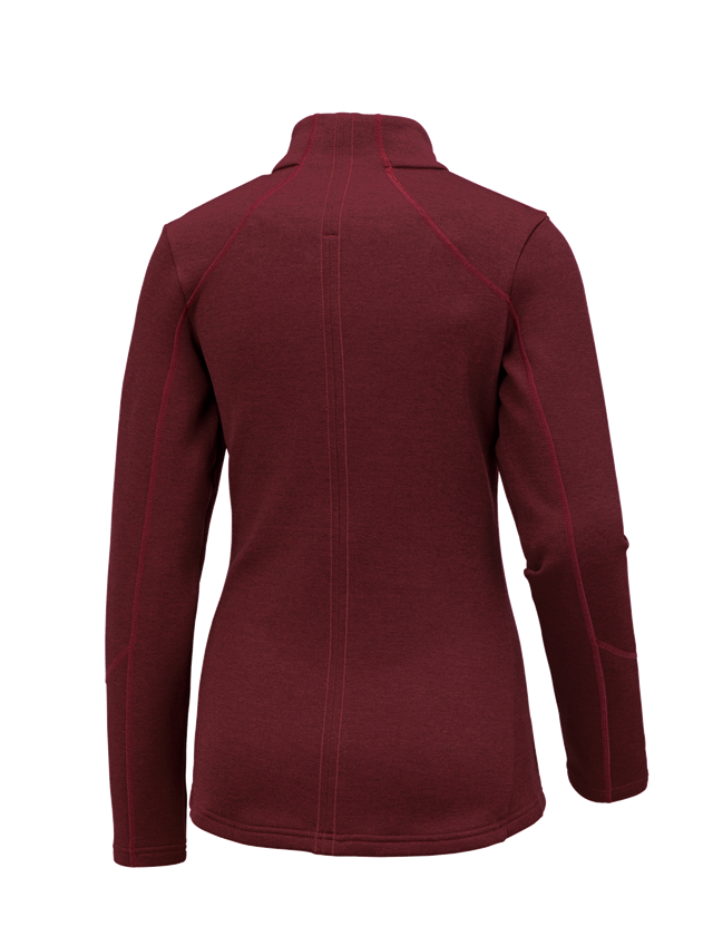 e.s. Funktions Sweatjacke melange, Damen