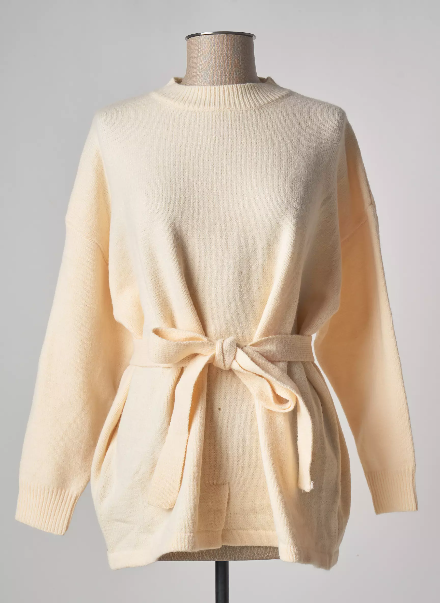 Compania Fantastica Pull Tuniques Femme couleur beige