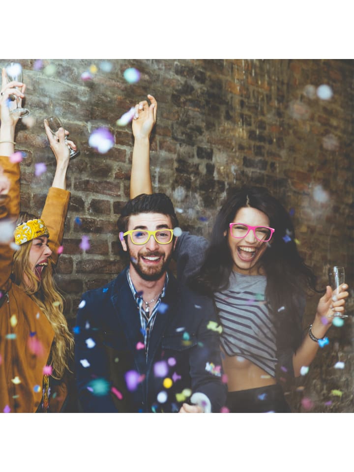 relaxdays 12x Partybrille in Bunt günstig kaufen onesize
