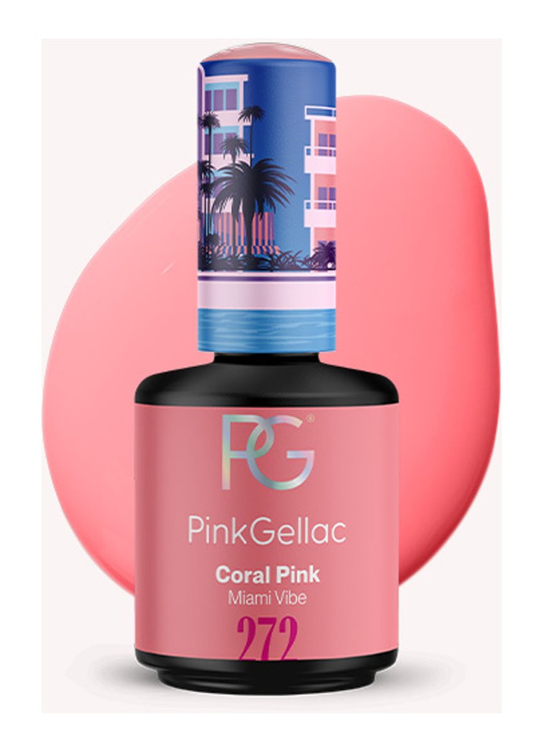 Pink Gellac 272 Coral Pink - geelimäinen kynsilakka