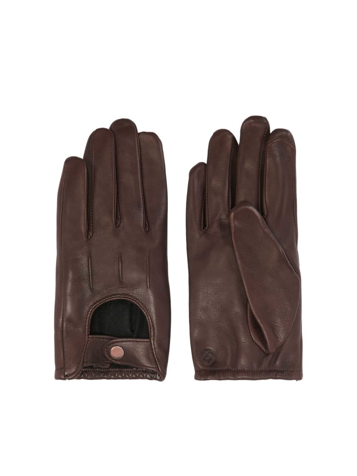 Kazar Handschuhe (Echt-Leder) in Dunkelbraun günstig kaufen