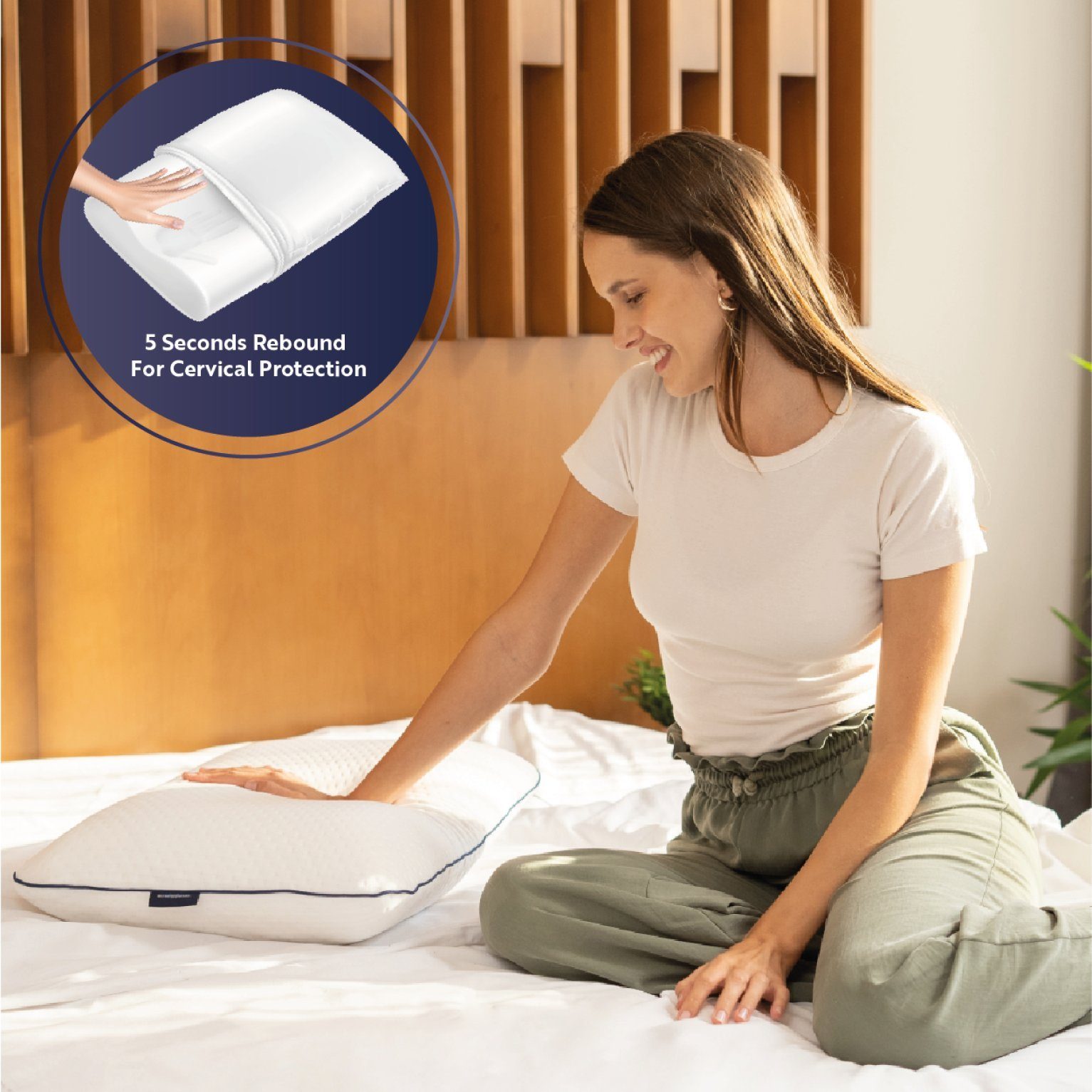 Nackenstützkissen Memory Foam Pillow, English Home