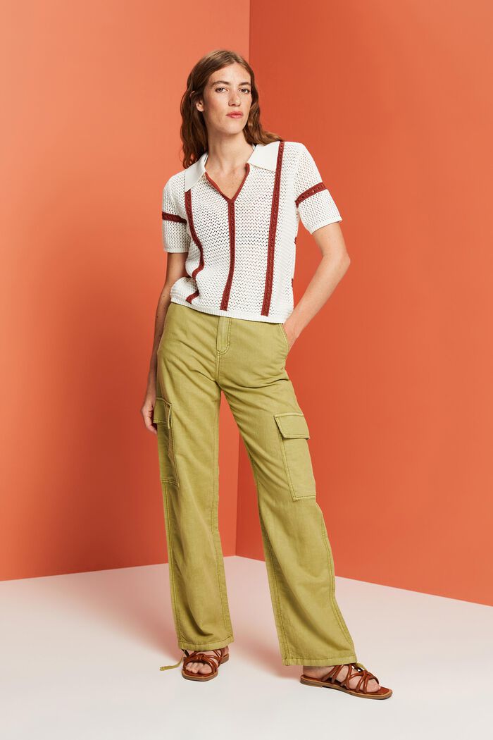 Pants woven