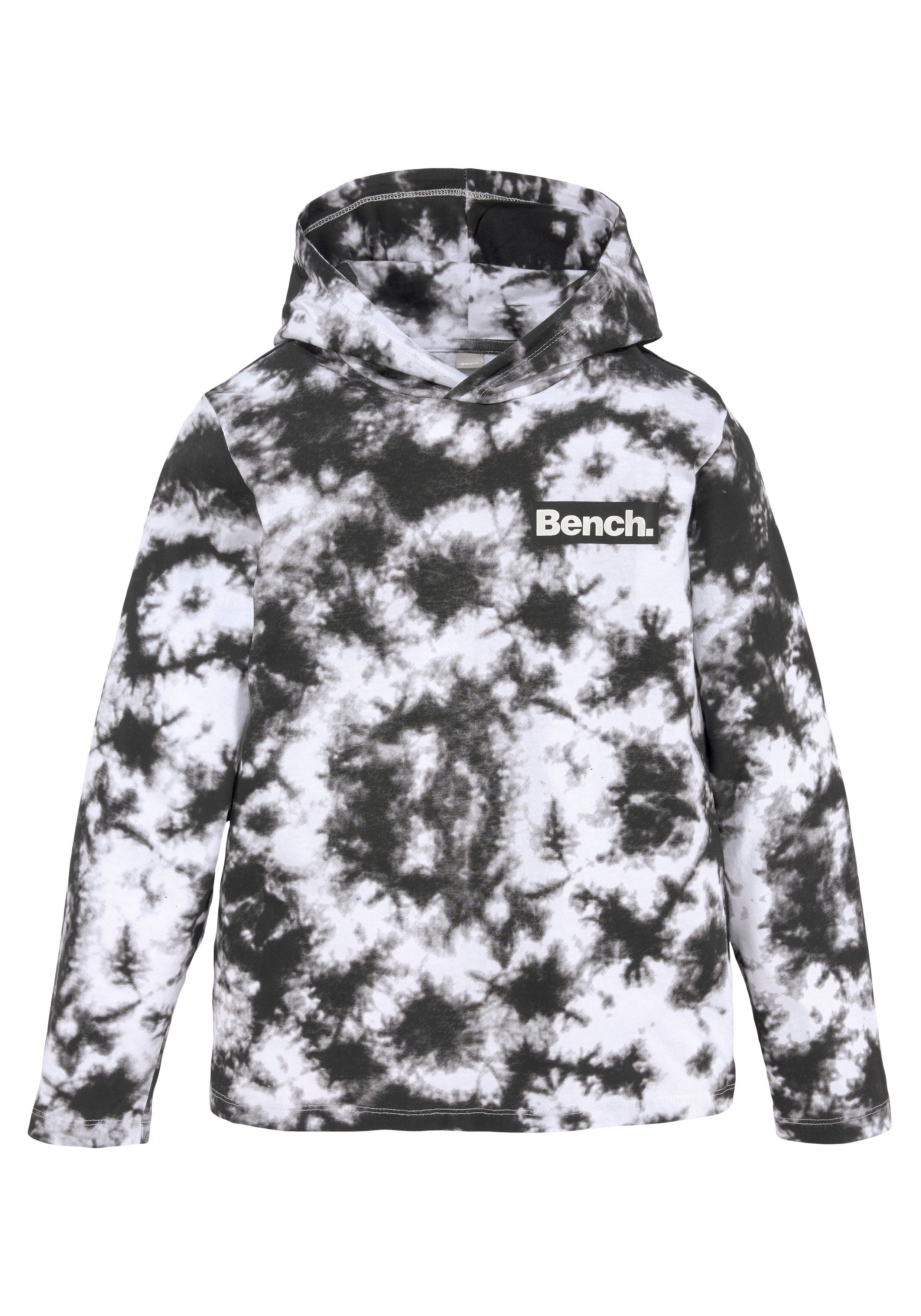 Bench. Kapuzenshirt in toller Batikoptik