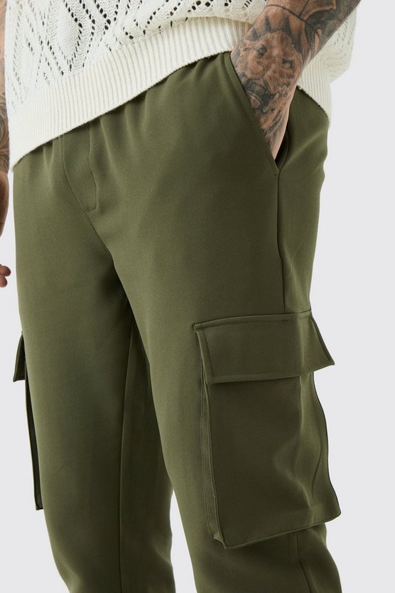 Tall elastische leichte Skinny Cargohose