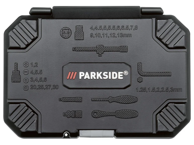 Conjunto de douilles e d'embouts PARKSIDE® com 36 peças