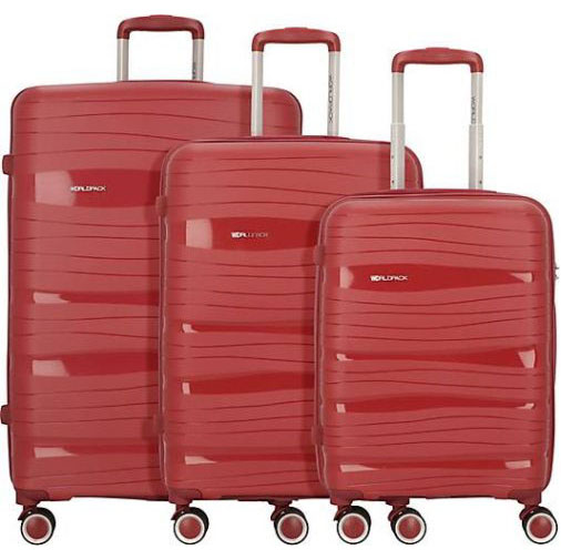 WORLDPACK Miami 4 Rollen Kofferset 3-teilig
