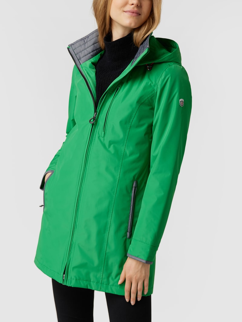 Jacke mit Label-Detail Modell 'STOCKHOLM' in grasgrün