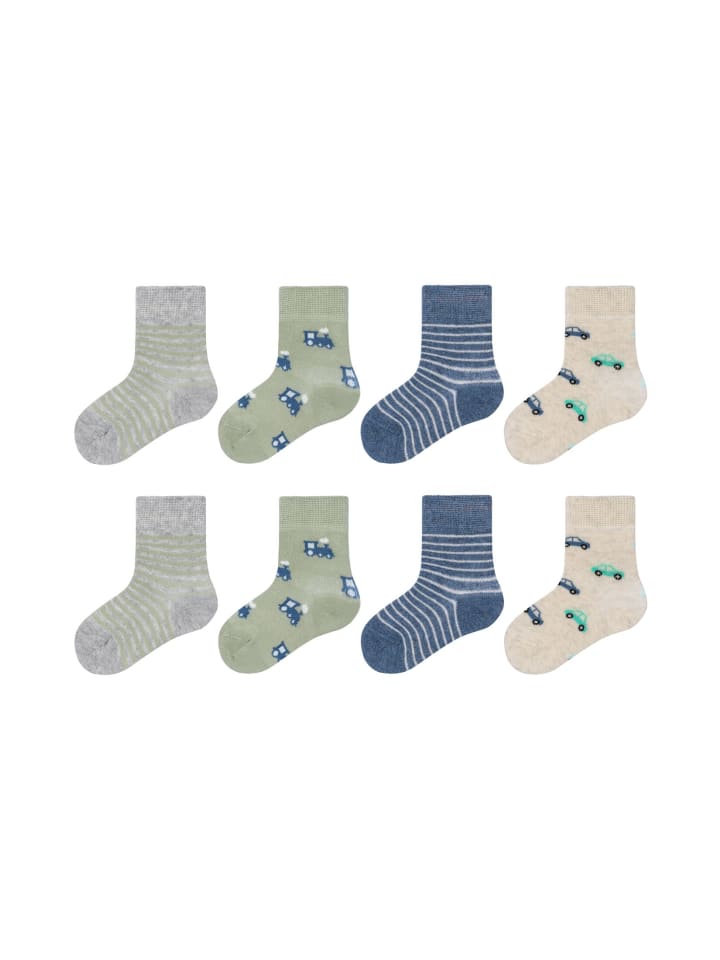 camano Socken motiv 8er Pack ca-soft in offwhite melange günstig kaufen