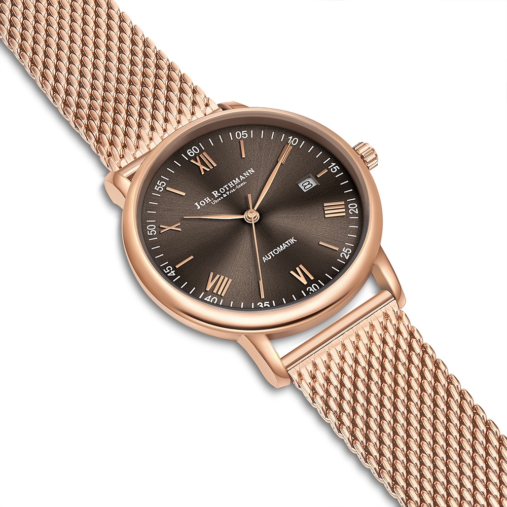 Joh. Rothmann Montre automatique Friedrich en Or rose Acier inoxydable en Or rose Montre