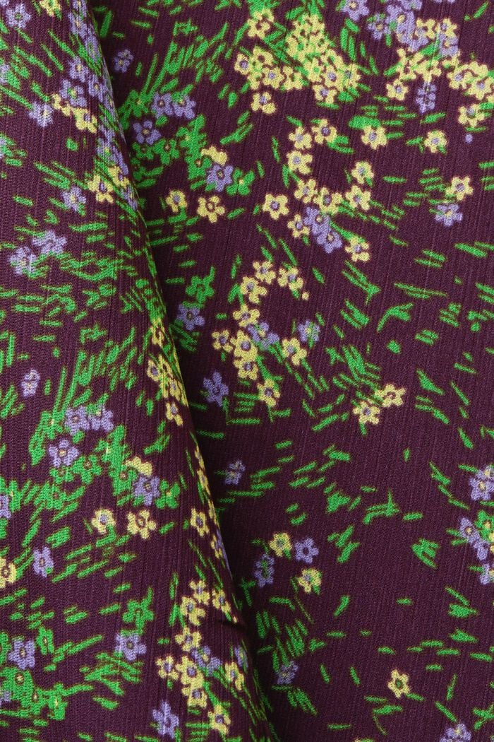 Gemusterter Midirock aus Chiffon