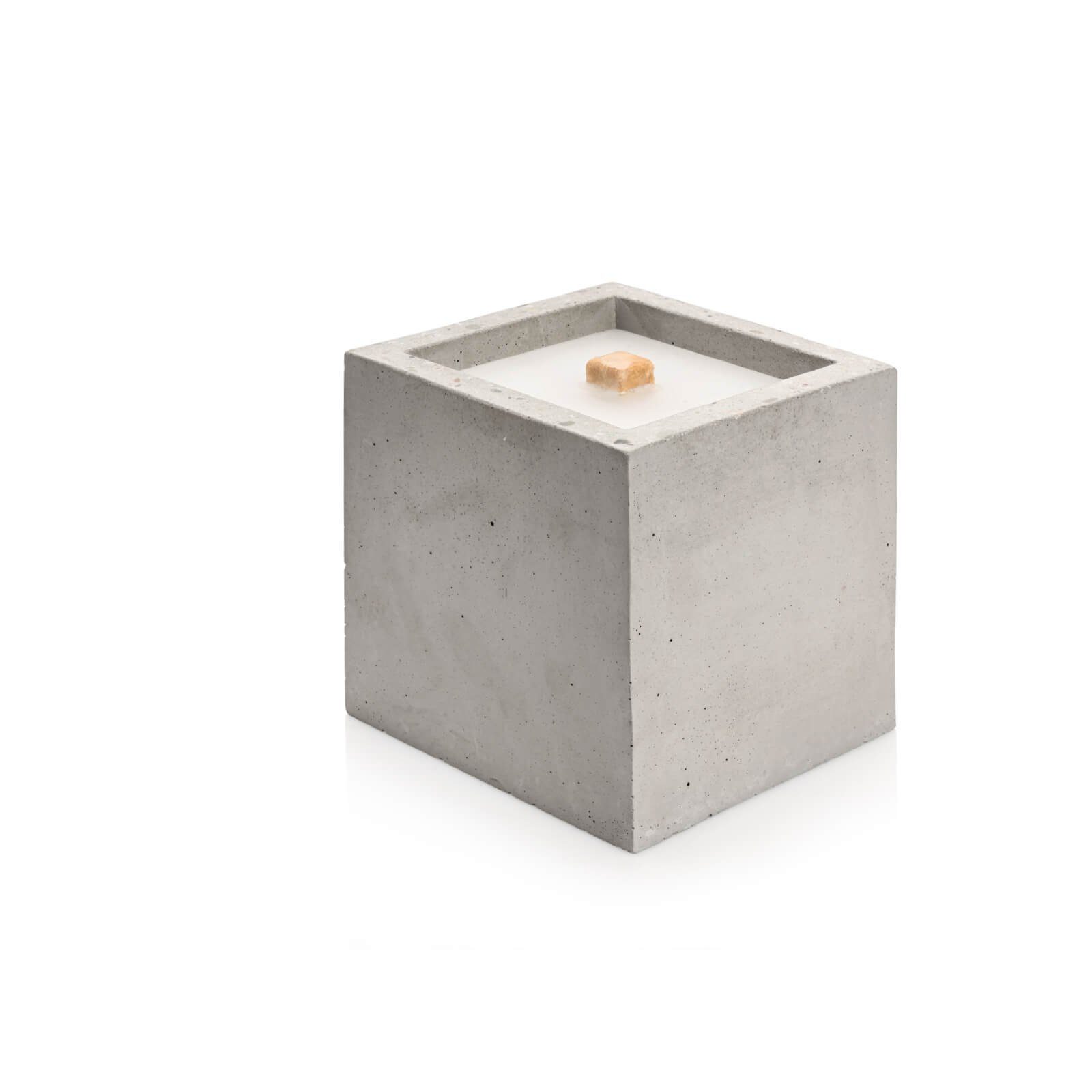 beske Gartenfackel Betonfeuer® - Kea mit Dauerdocht Kerzenfresser Tischfeuer (13x13x13)