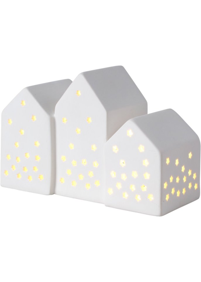 LED-Deko-Objekt im Häuser Design