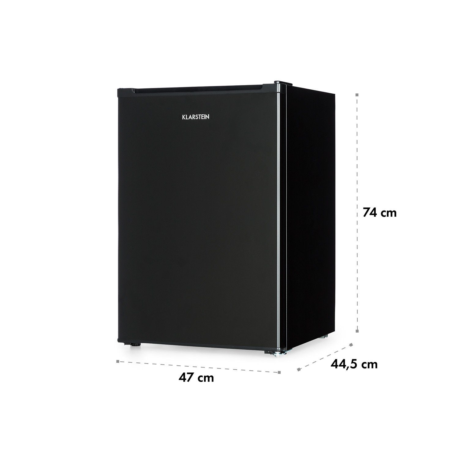 Klarstein Table Top Kühlschrank HEA9-Delaware-B 10034554, 74 cm hoch, 47 cm breit