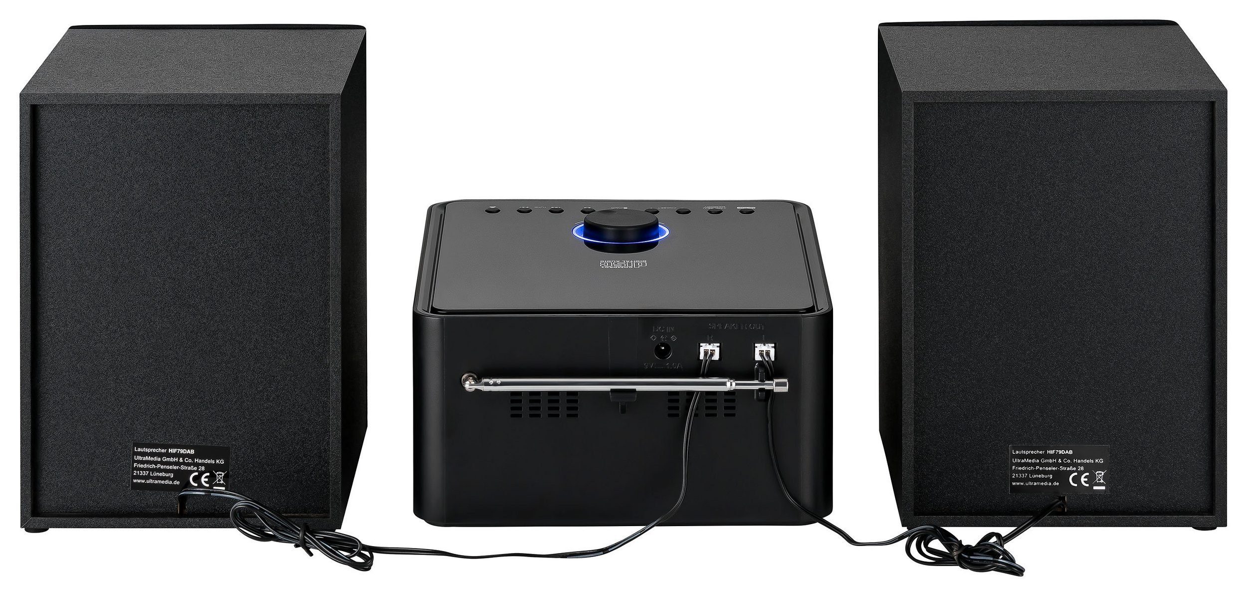 Reflexion HIF79FM Microanlage (UKW, USB, MP3/CD, und Bluetooth, 32,00 W, Alarm, Uhr, Sleep-Funktion)