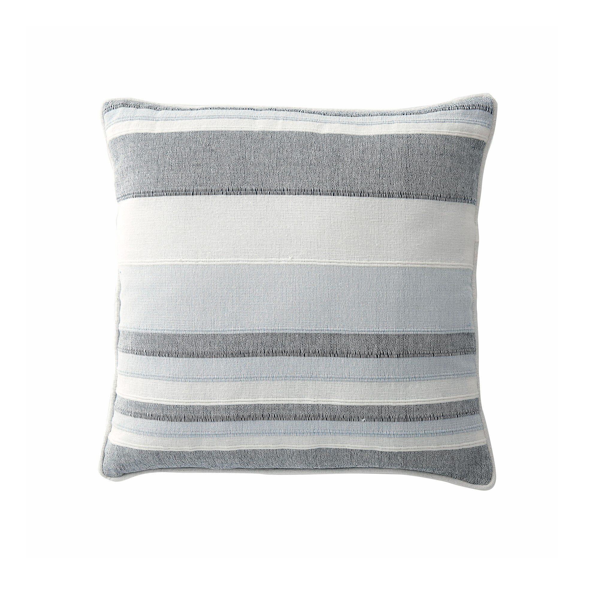 Housse coussin multicolore coton tissage artisanal