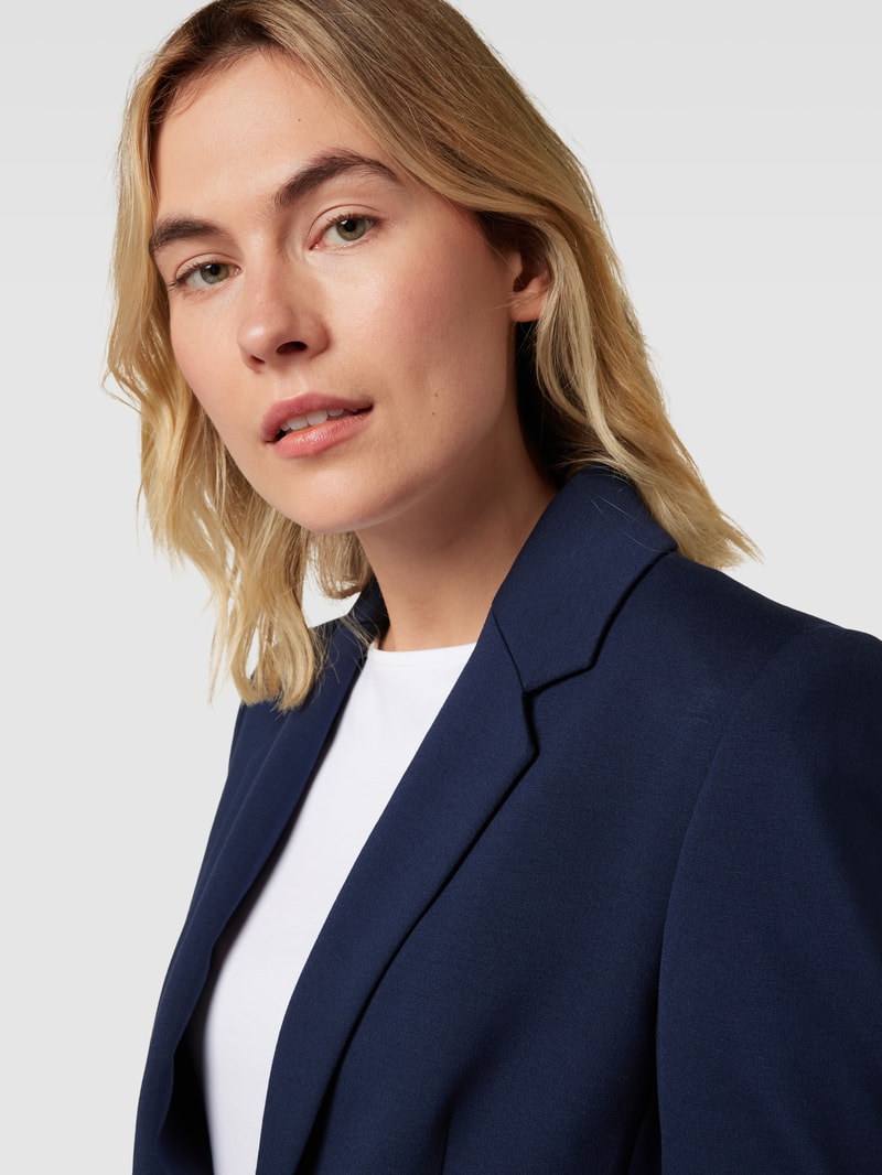 Blazer mit Reverskragen Modell 'ATLIN' in marineblau