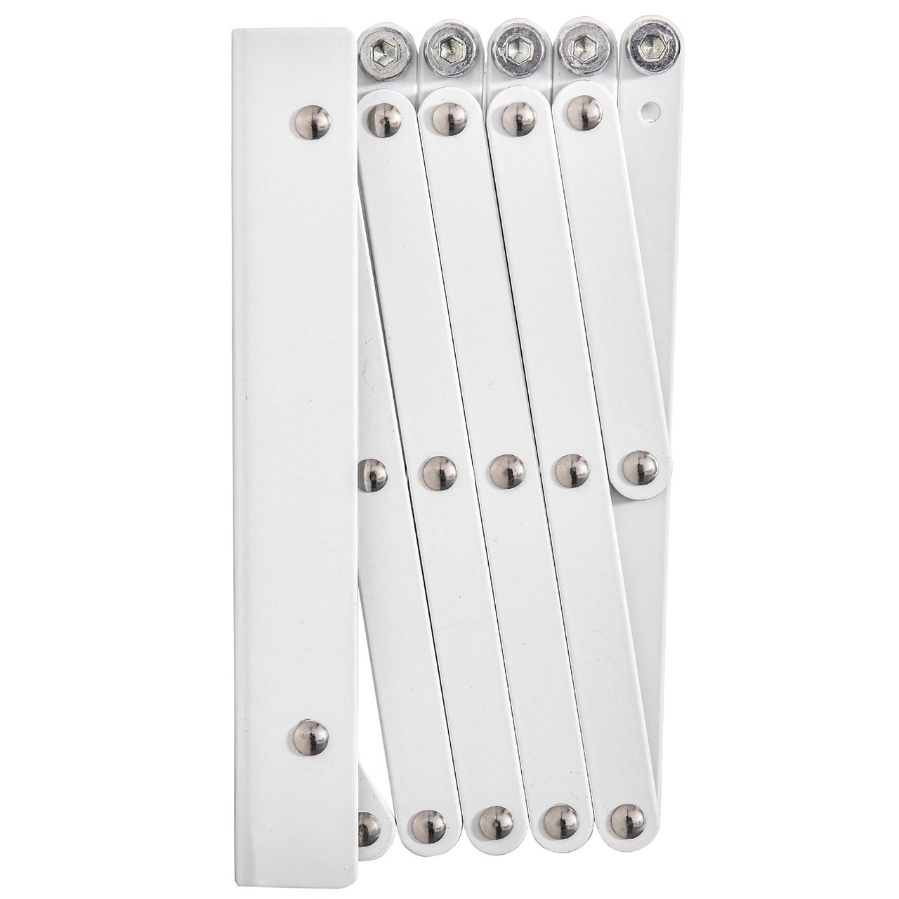 HOMCOM Wandtrockner Wäscheständer für Wandmontage Wandwäschetrockner ausziehbar klappbar platzsparender Wäschereck für kleine Haushalte für drinnen und draußen Metall Weiß 63,5 x 60 x 20 cm