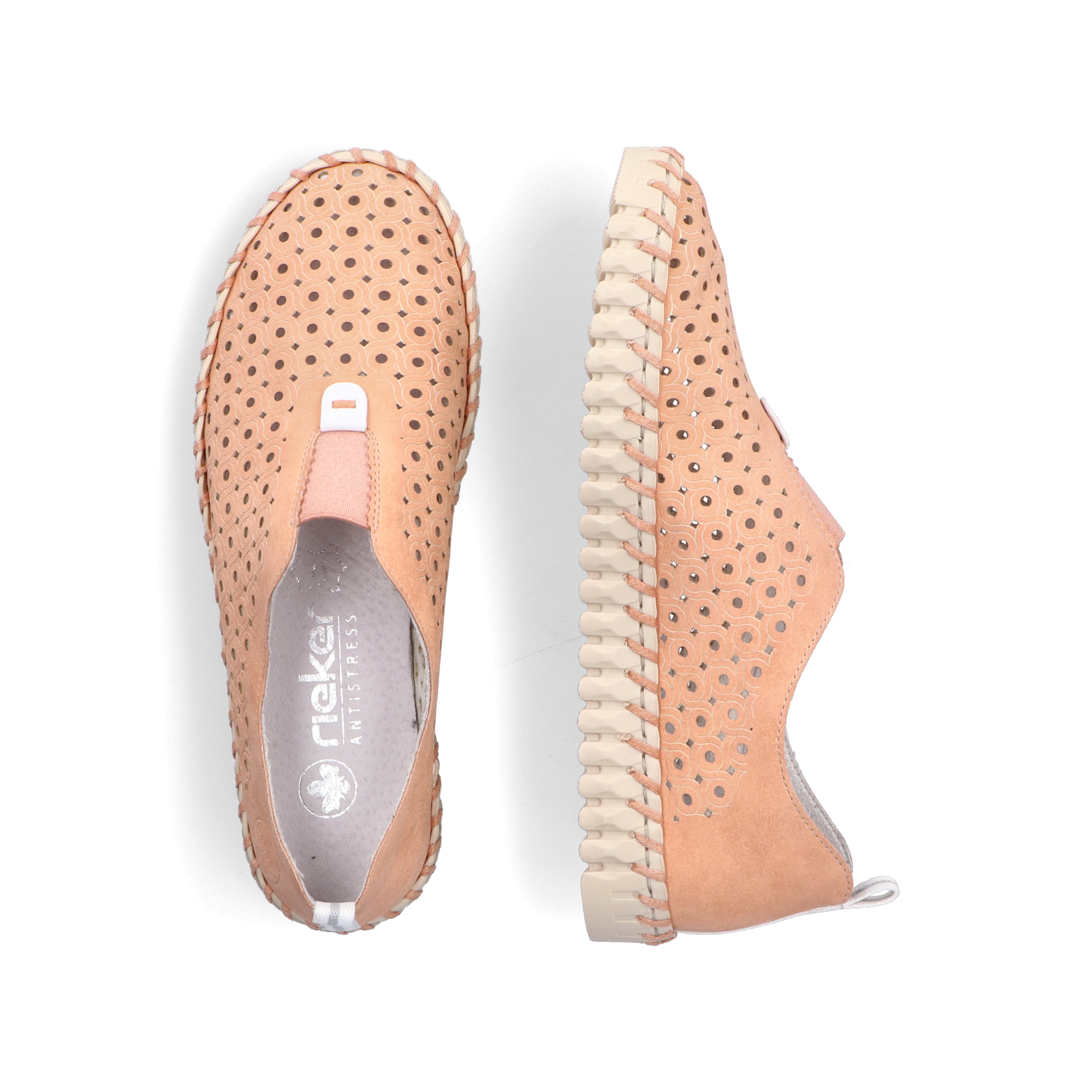 Rieker Damen Slipper hellorange