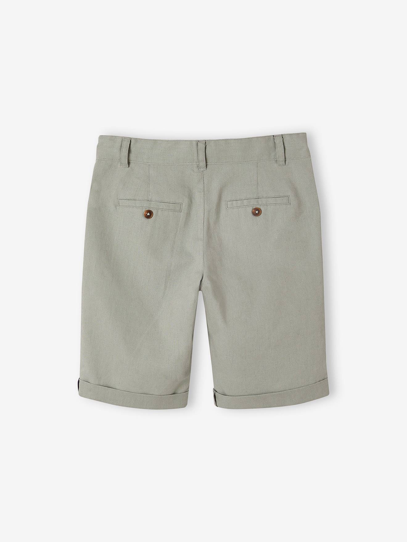 Vertbaudet Festliche Jungen Shorts - salbeigrün