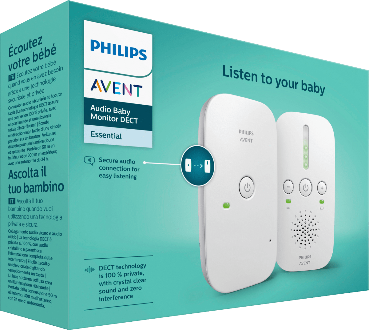 Babyphone DECT Audio, 1 St