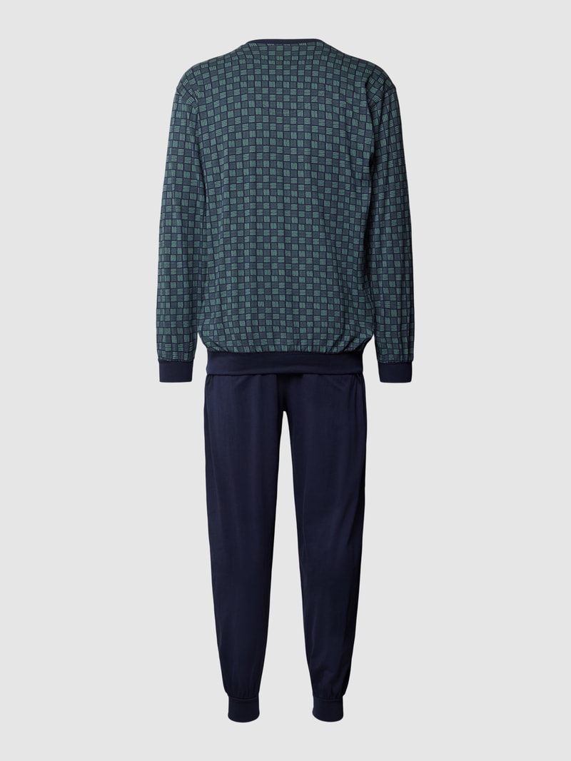 Pyjama mit Allover-Muster in lindgrün